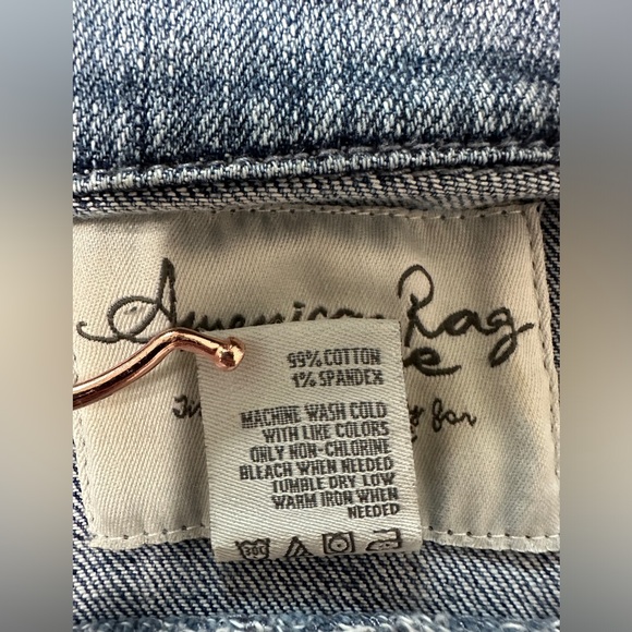 Vintage American Rag denim jacket cropped size large - Picture 11 of 12